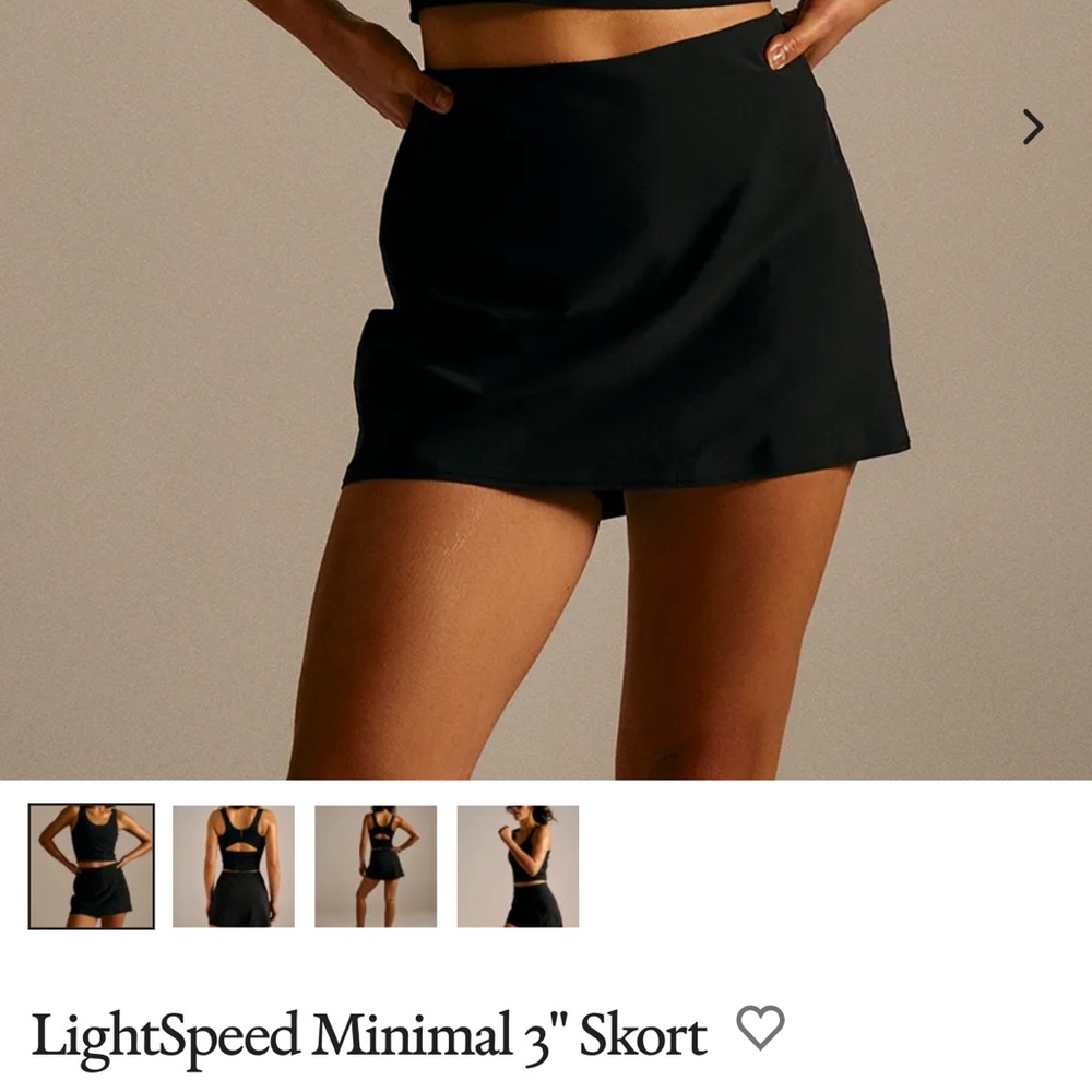 NWOT Outdoor Voices Black Skort